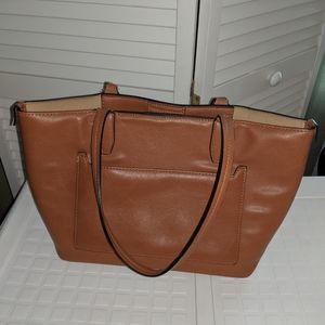 Light Brown Leather Tote